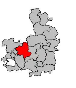 Cantonul Elven în cadrul arondismentului