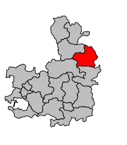 Cantonul Guer în cadrul arondismentului