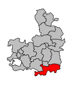 Cantonul La Roche-Bernard în cadrul arondismentului