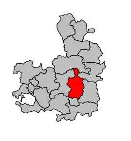 Cantonul Rochefort-en-Terre în cadrul arondismentului