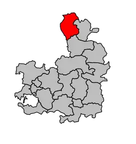 Cantonul La Trinité-Porhoët în cadrul arondismentului