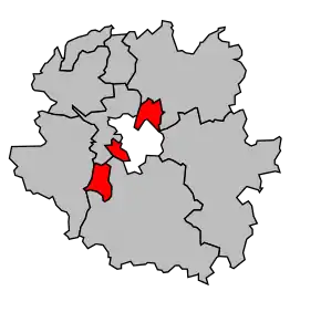Cantonul Montigny-lès-Metz în cadrul arondismentului