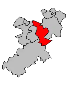 Cantonul Freyming-Merlebach în cadrul arondismentului