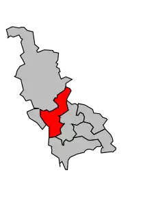 Cantonul Algrange în cadrul arondismentului