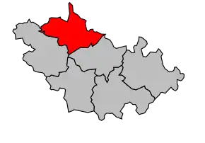 Cantonul Clamecy în cadrul arondismentului