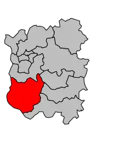 Cantonul Saint-Pierre-le-Moûtier în cadrul arondismentului