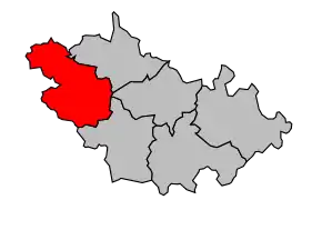 Cantonul Varzy în cadrul arondismentului