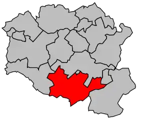 Cantonul Avesnes-sur-Helpe-Sud în cadrul arondismentului