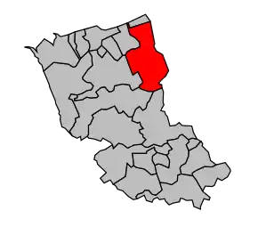 Cantonul Hondschoote în cadrul arondismentului