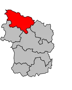 Cantonul Breteuil (Oise) în cadrul arondismentului