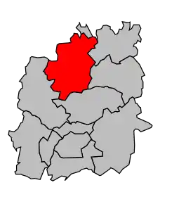 Cantonul Lassigny în cadrul arondismentului