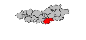 Cantonul Mortrée în cadrul arondismentului