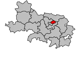 Cantonul Arras-Nord în cadrul arondismentului