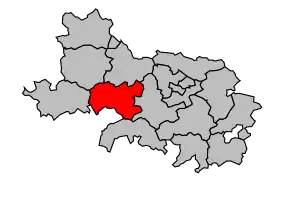 Cantonul Avesnes-le-Comte în cadrul arondismentului