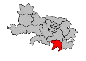 Cantonul Bapaume în cadrul arondismentului