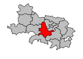 Cantonul Beaumetz-lès-Loges în cadrul arondismentului