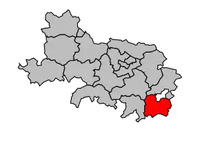 Cantonul Bertincourt în cadrul arondismentului