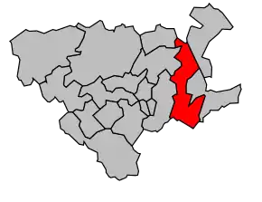 Cantonul Cambrin în cadrul arondismentului