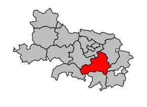 Cantonul Croisilles în cadrul arondismentului