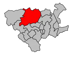 Cantonul Lillers în cadrul arondismentului