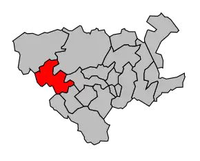 Cantonul Auchel în cadrul arondismentului