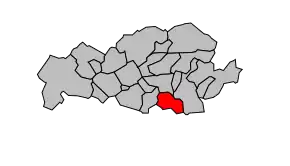 Cantonul Rouvroy în cadrul arondismentului