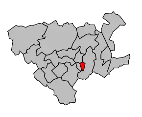 Cantonul Béthune-Est în cadrul arondismentului