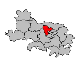 Cantonul Dainville în cadrul arondismentului