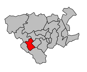 Cantonul Divion în cadrul arondismentului