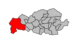 Cantonul Sains-en-Gohelle în cadrul arondismentului