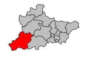 Cantonul Pontaumur în cadrul arondismentului