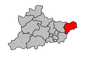 Cantonul Randan în cadrul arondismentului