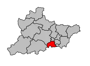 Cantonul Riom-Ouest în cadrul arondismentului