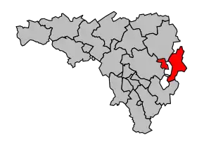 Cantonul Montaner în cadrul arondismentului