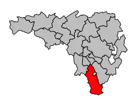 Cantonul Nay-Ouest în cadrul arondismentului