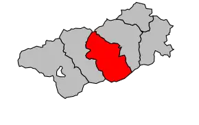 Cantonul Olette în cadrul arondismentului