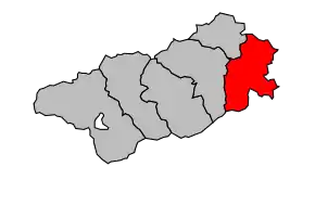 Cantonul Vinça în cadrul arondismentului