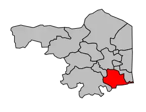 Cantonul Elne în cadrul arondismentului