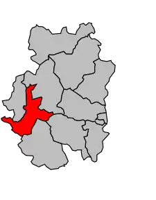 Cantonul Amplepuis în cadrul arondismentului