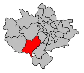 Cantonul Mornant în cadrul arondismentului