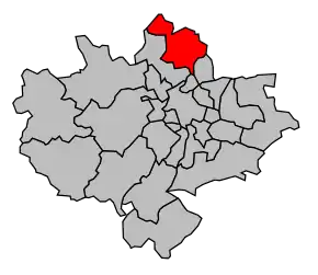 Cantonul Neuville-sur-Saône în cadrul arondismentului