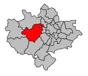 Cantonul Vaugneray în cadrul arondismentului