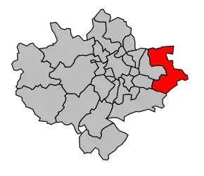 Cantonul Meyzieu în cadrul arondismentului