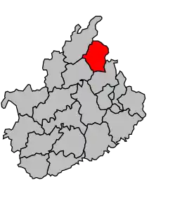 Cantonul Amance în cadrul arondismentului