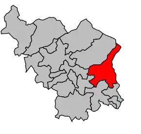 Cantonul Champagney în cadrul arondismentului