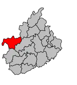 Cantonul Champlitte în cadrul arondismentului