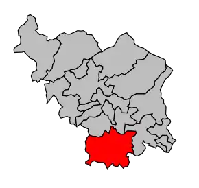 Cantonul Villersexel în cadrul arondismentului