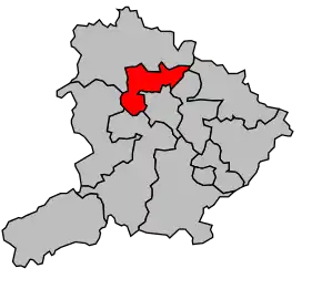 Cantonul Autun-Nord în cadrul arondismentului