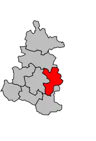 Cantonul Beaurepaire-en-Bresse în cadrul arondismentului