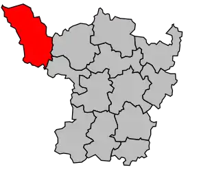 Cantonul Bourbon-Lancy în cadrul arondismentului